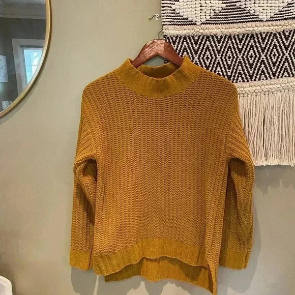 FOR THE REPUBLIC MUSTARD KNIT SWEATER SIZE XS - Picture 1 of 3